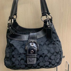 New Coach Lynn Soho Black signature F17094